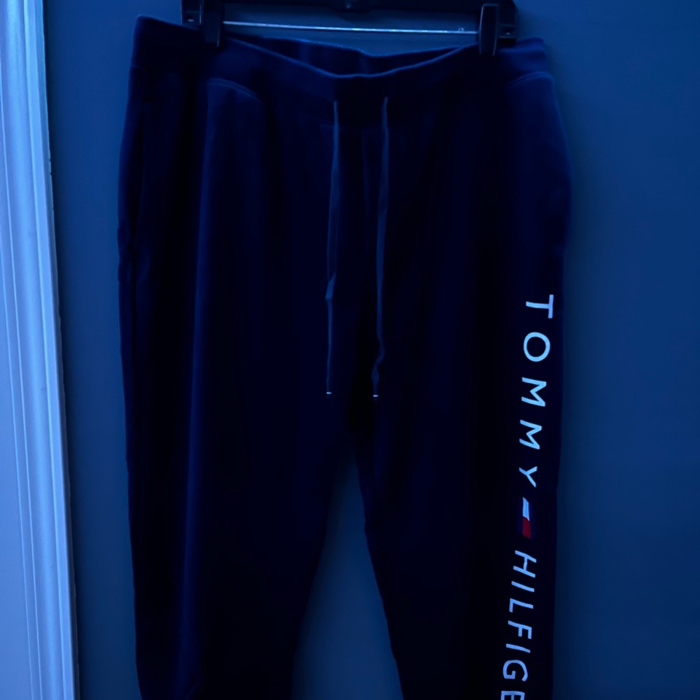 Navy Blue Tommy Hilfiger Mens Sweatpants